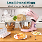 Stand Mixer 4.5L+5L Bowls 8-Speed 1000W Tilt-Head Food