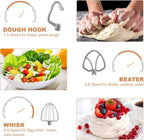 Stand Mixer 4.5L+5L Bowls 8-Speed 1000W Tilt-Head Food