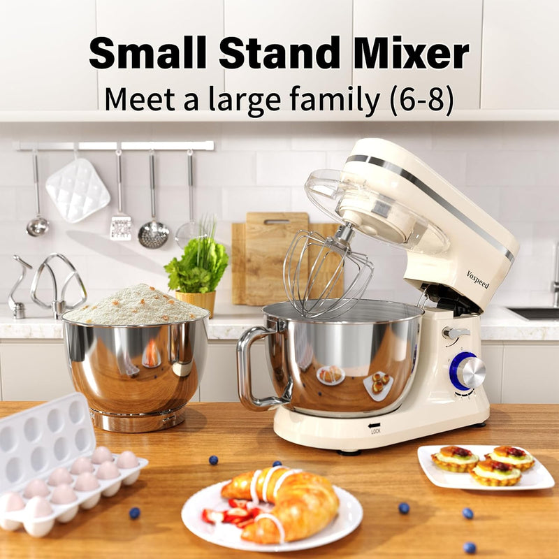 Stand Mixer 4.5L+5L Bowls 8-Speed 1000W Tilt-Head Food