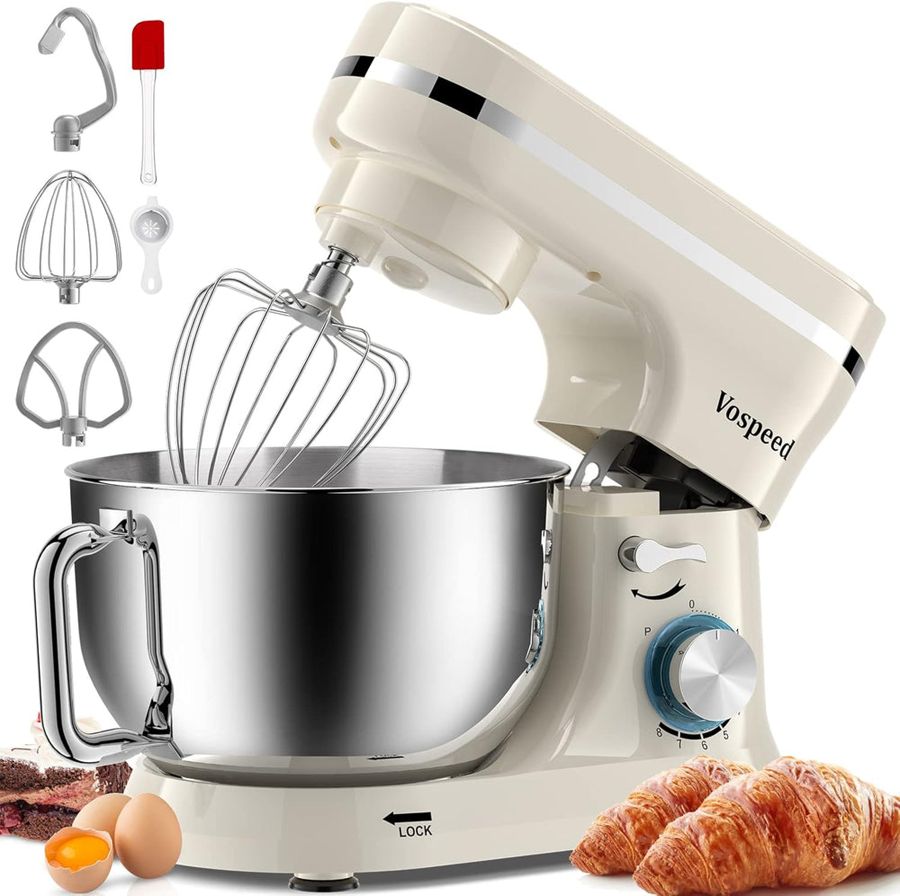 Stand Mixer 4.5L+5L Bowls 8-Speed 1000W Tilt-Head Food