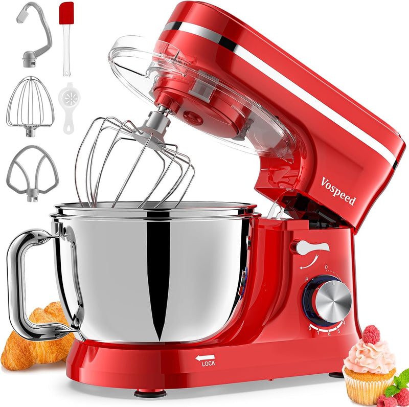 Stand Mixer 4.5L+5L Bowls 8-Speed 1000W Tilt-Head Food