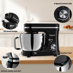 Stand Mixer 4.5L+5L Bowls 8-Speed 1000W Tilt-Head Food