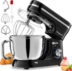 Stand Mixer 4.5L+5L Bowls 8-Speed 1000W Tilt-Head Food
