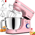 Stand Mixer 4.5L+5L Bowls 8-Speed 1000W Tilt-Head Food