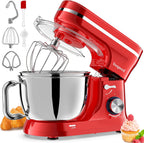 Stand Mixer 4.5L+5L Bowls 8-Speed 1000W Tilt-Head Food