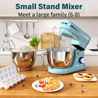 Stand Mixer 4.5L+5L Bowls 8-Speed 1000W Tilt-Head Food
