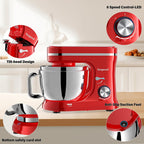 Stand Mixer 4.5L+5L Bowls 8-Speed 1000W Tilt-Head Food