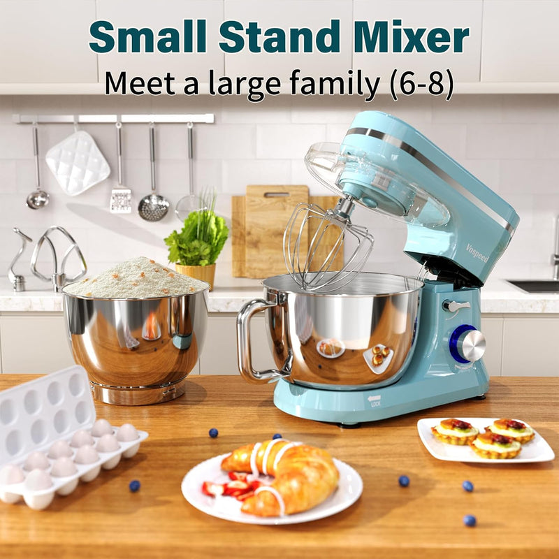 Stand Mixer 4.5L+5L Bowls 8-Speed 1000W Tilt-Head Food