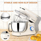 Stand Mixer 4.5L+5L Bowls 8-Speed 1000W Tilt-Head Food