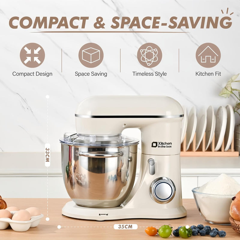 Stand Mixer 4.5L+5L Dual Bowl Food for Home