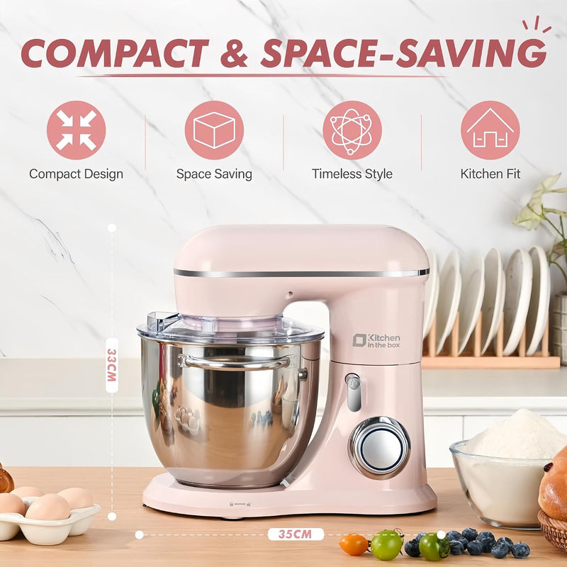 Stand Mixer 4.5L+5L Dual Bowl Food for Home