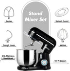 Stand Mixer 4.5L+5L Dual Bowl Food for Home