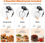 Stand Mixer 4.5L+5L Dual Bowl Food for Home