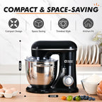 Stand Mixer 4.5L+5L Dual Bowl Food for Home