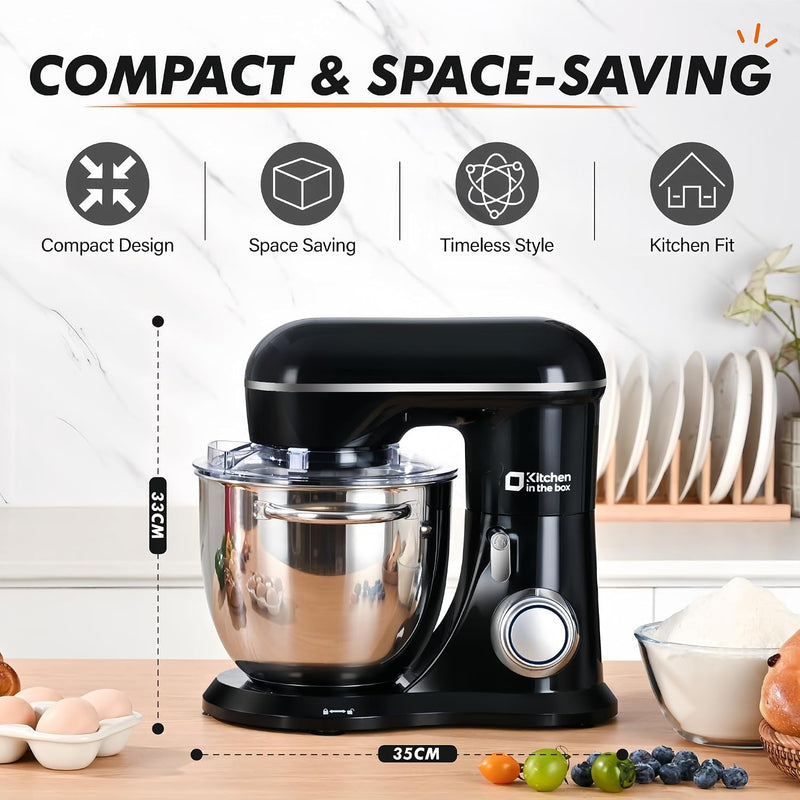 Stand Mixer 4.5L+5L Dual Bowl Food for Home