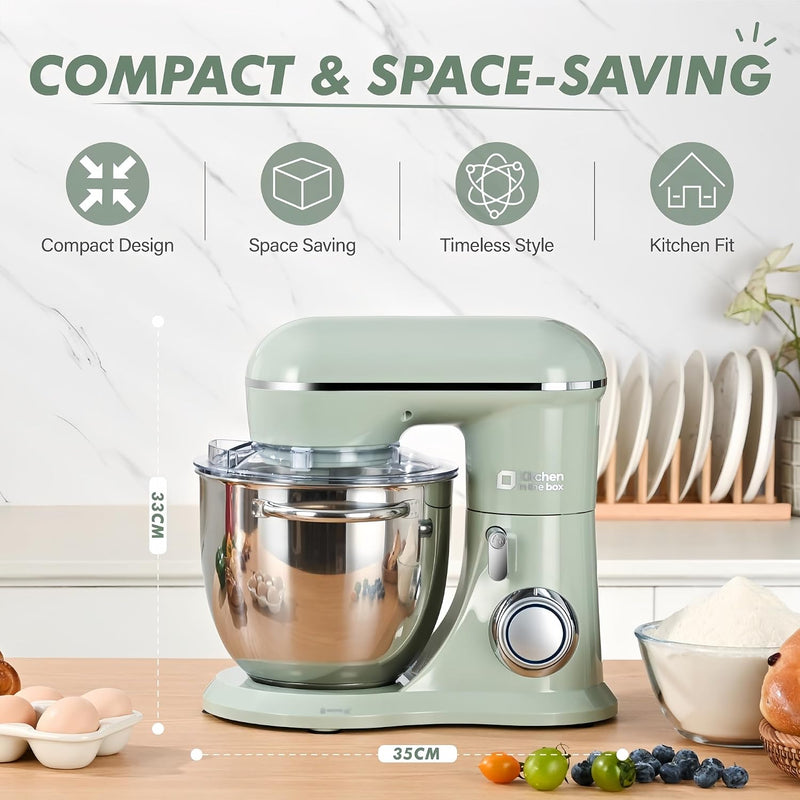 Stand Mixer 4.5L+5L Dual Bowl Food for Home