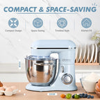 Stand Mixer 4.5L+5L Dual Bowl Food for Home