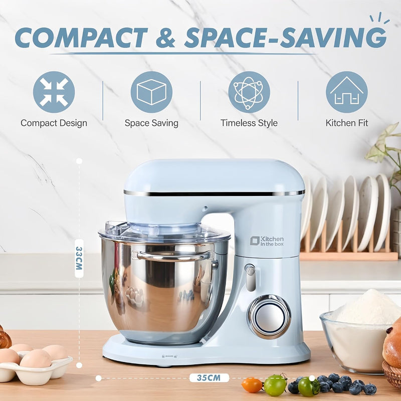 Stand Mixer 4.5L+5L Dual Bowl Food for Home