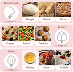Stand Mixer 4.5L+5L Two Bowls Food for Baking