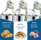 Stand Mixer 5 Quarts 8-Speed 1000W Tilt-Head Food