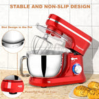 Stand Mixer 5 Quarts 8-Speed 1000W Tilt-Head Food