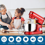 Stand Mixer 5 Quarts 8-Speed 1000W Tilt-Head Food