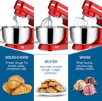 Stand Mixer 5 Quarts 8-Speed 1000W Tilt-Head Food