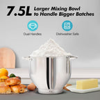 Stand Mixer 6.2L Food Electric Kitchen with Bowl