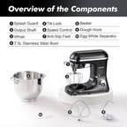 Stand Mixer 6.2L Food Electric Kitchen with Bowl