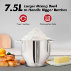 Stand Mixer 6.2L Food Electric Kitchen with Bowl