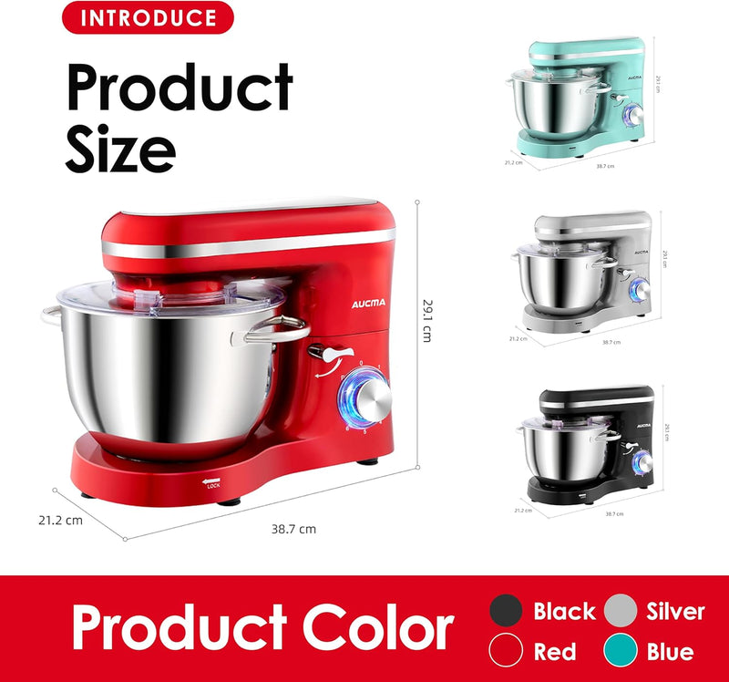 Stand Mixer 6.2L Food Electric Kitchen with Bowl