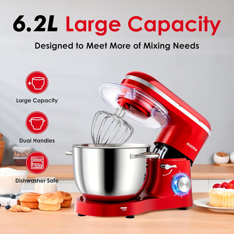 Stand Mixer 6.2L Food Electric Kitchen with Bowl