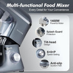 Stand Mixer 6.2L Food Electric Kitchen with Bowl