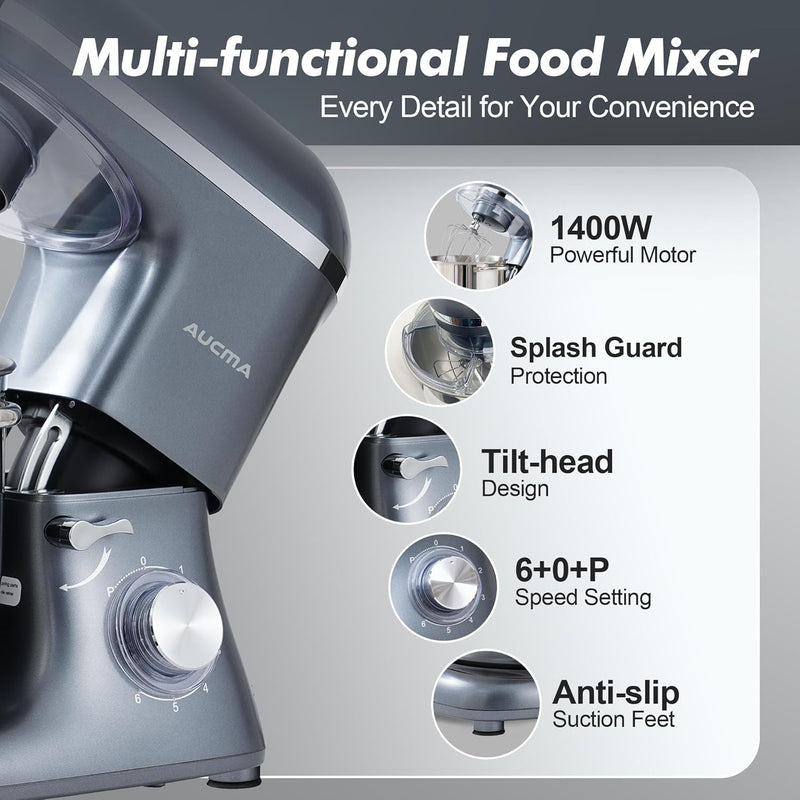 Stand Mixer 6.2L Food Electric Kitchen with Bowl