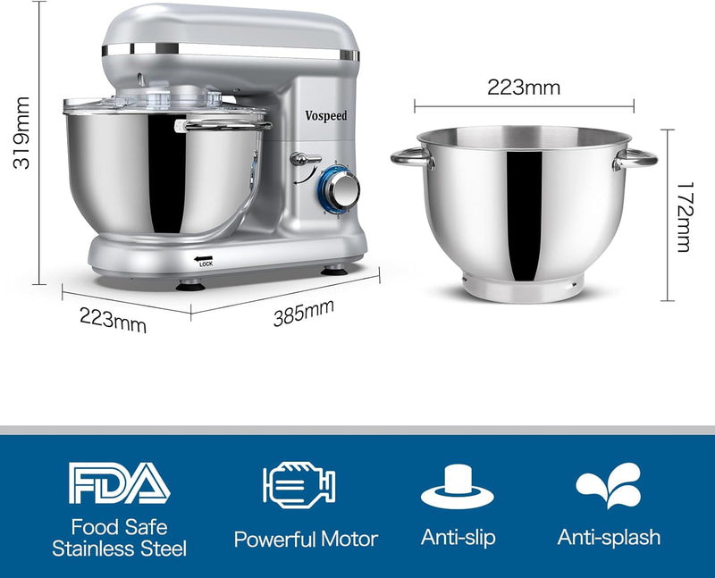 Stand Mixer Food Dough Blender 6.2L Electric Cake