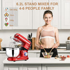 Stand Mixer Food Dough Blender 6.2L Electric Cake