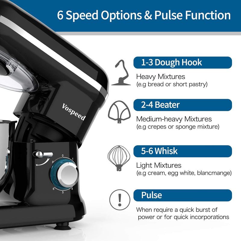 Stand Mixer Food Dough Blender 6.2L Electric Cake