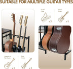 Stand Multiple Guitars with Vinyl Record Storage Cabinet