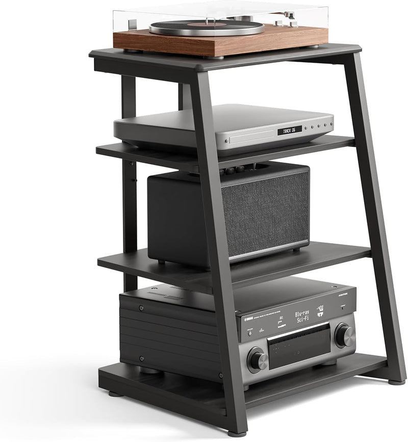 Stand Record Player Load Capacity 50KG Walnut