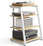 Stand Record Player Load Capacity 50KG Walnut