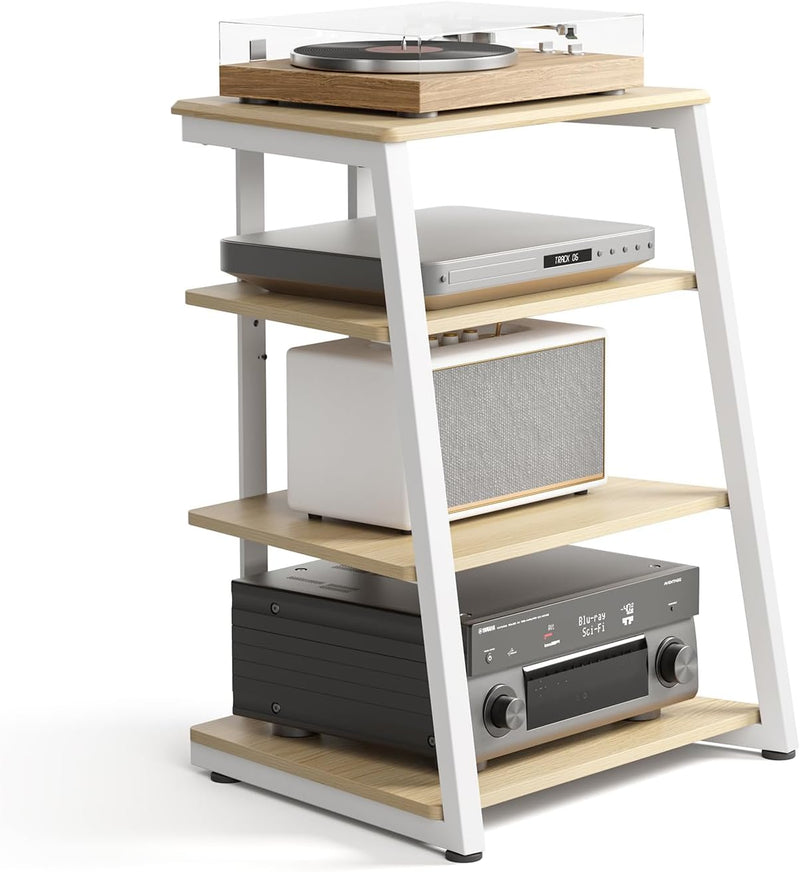 Stand Record Player Load Capacity 50KG Walnut