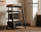 Stand Record Player Load Capacity 50KG Walnut
