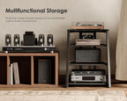 Stand Record Player Load Capacity 50KG Walnut