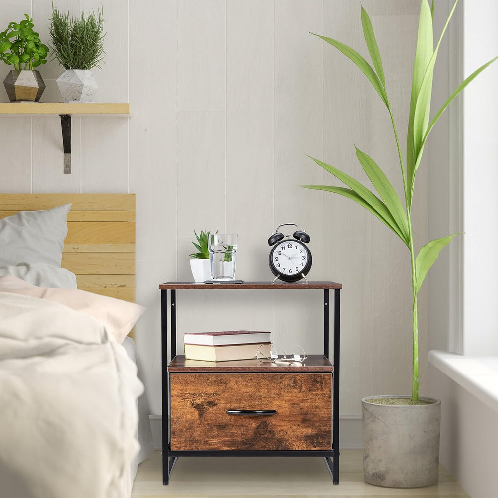 Stand Side Table Drawer