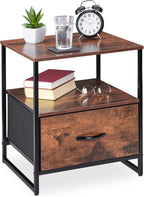 Stand Side Table Drawer