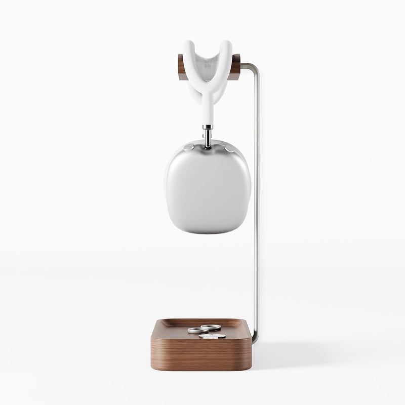 Stand Wood Metal Minimalist Headset Holder Hanger
