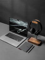 Stand Wood Metal Minimalist Headset Holder Hanger