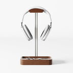 Stand Wood Metal Minimalist Headset Holder Hanger