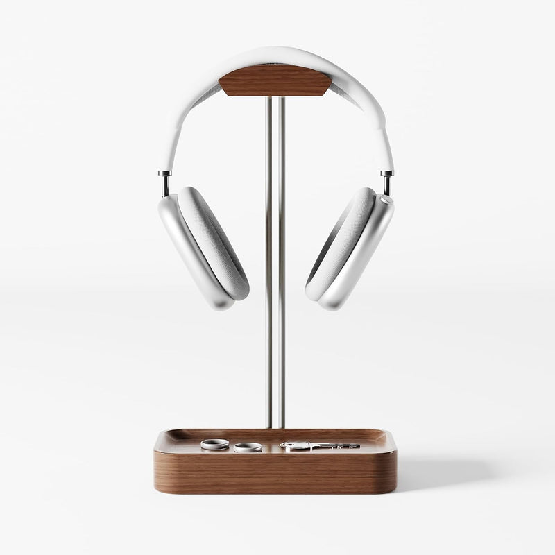 Stand Wood Metal Minimalist Headset Holder Hanger