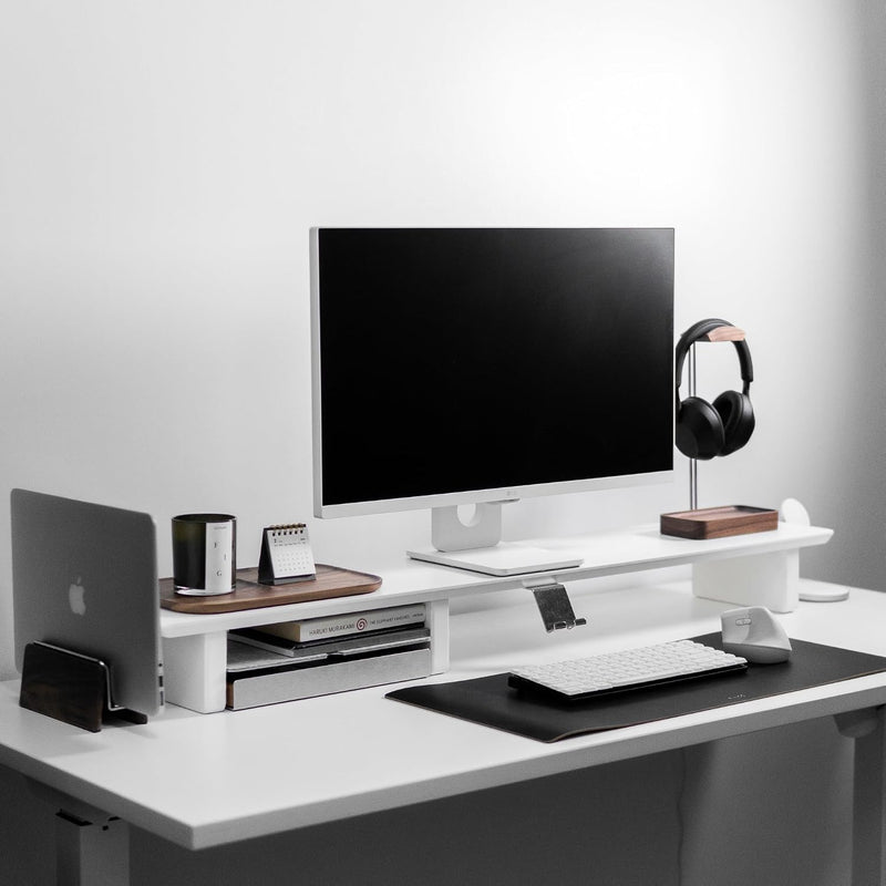 Stand Wood Metal Minimalist Headset Holder Hanger